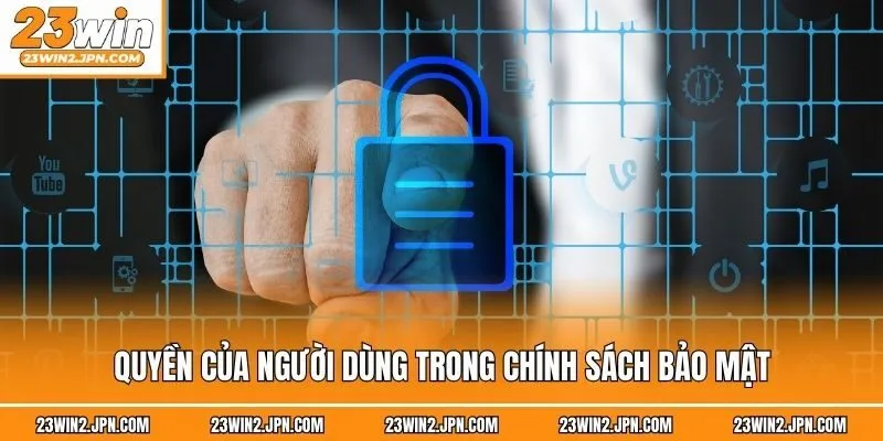 Quyền của người dùng trong chính sách bảo mật