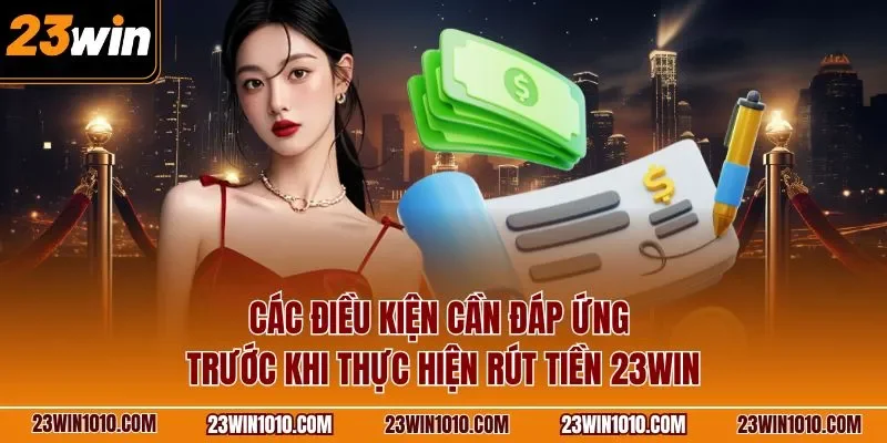 Các điều kiện cần đáp ứng trước khi thực hiện rút tiền 23WIN